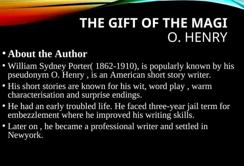 THE GIFT OF THE MAGIO