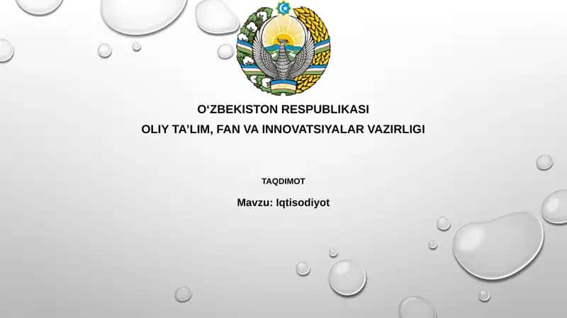 Iqtisodiyotning Asosiy Tamoyillari va Tizimlari