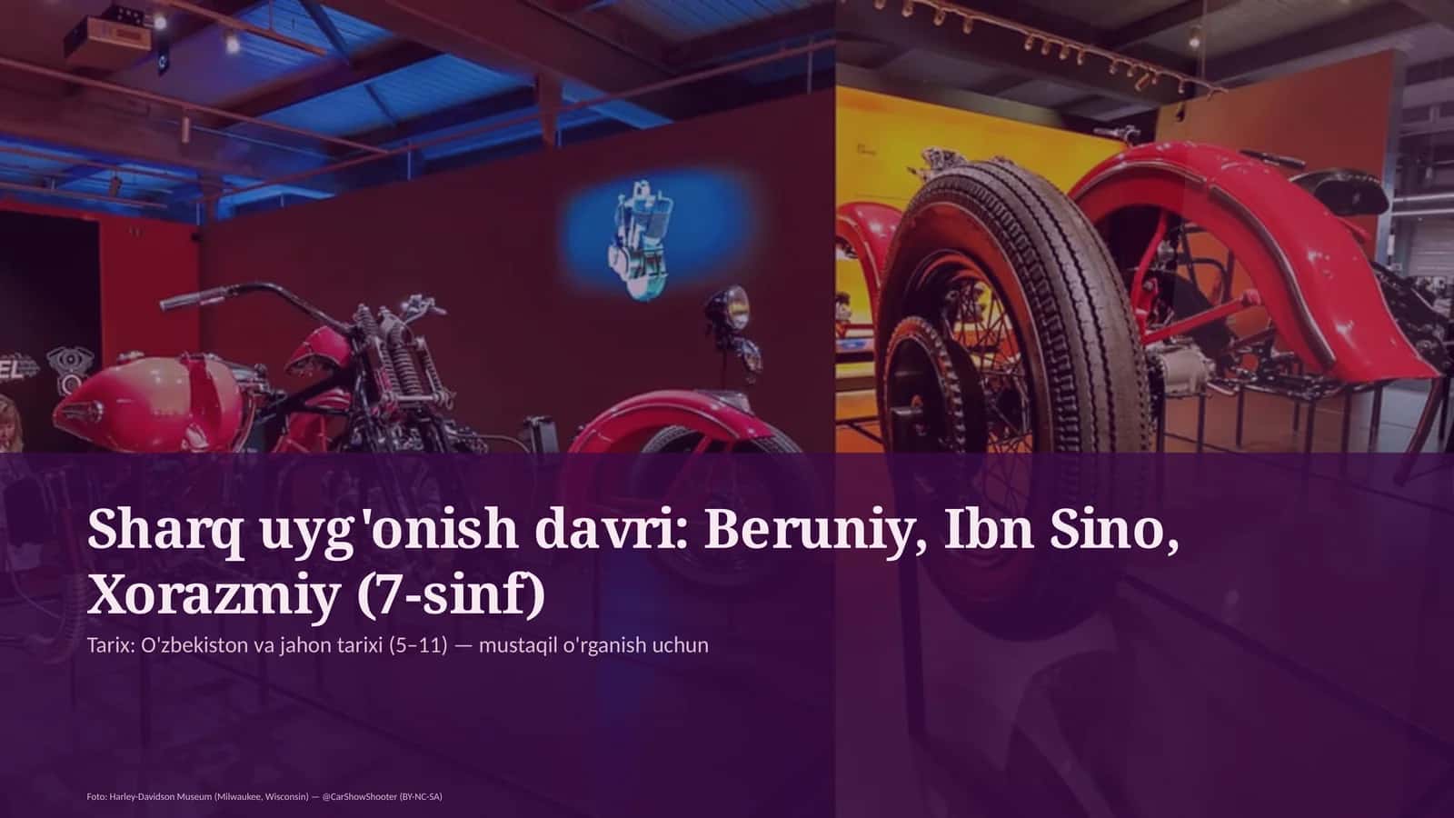 Sharq uyg'onish davri: Beruniy, Ibn Sino, Xorazmiy (7-sinf)