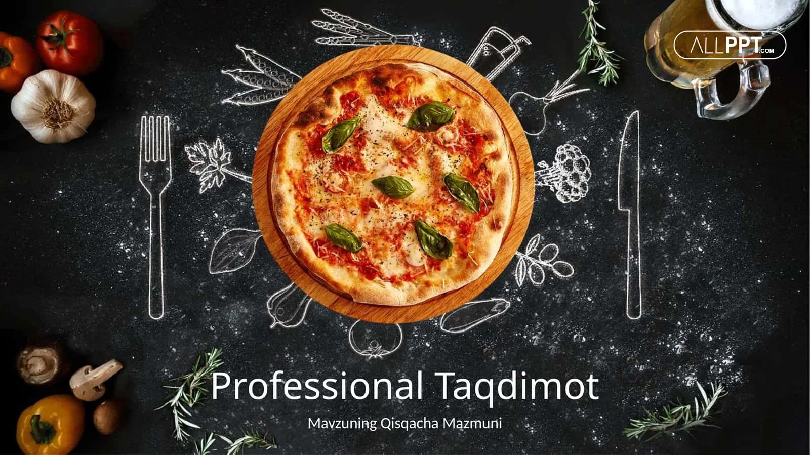 Restoran Biznesi va Pissa Tayyorlash Taqdimoti (43 Slayd)