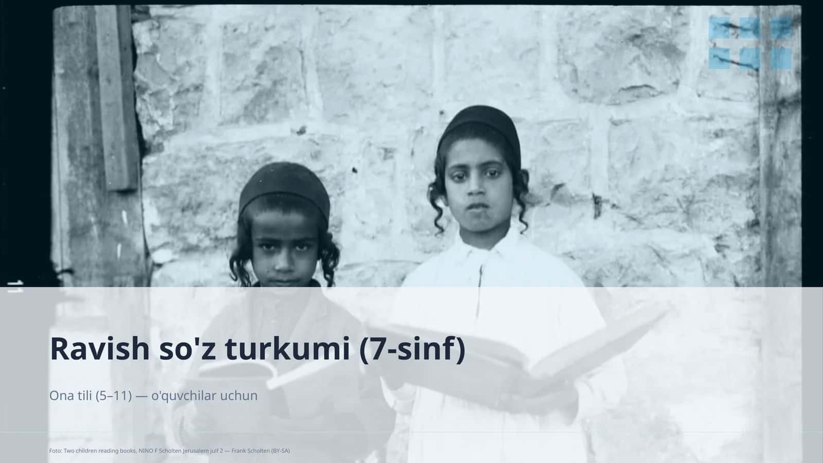 Ravish so'z turkumi (7-sinf)