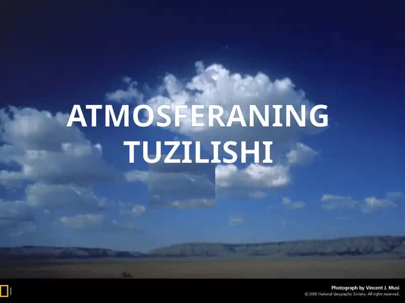 ATMOSFERANING TUZILISHI
