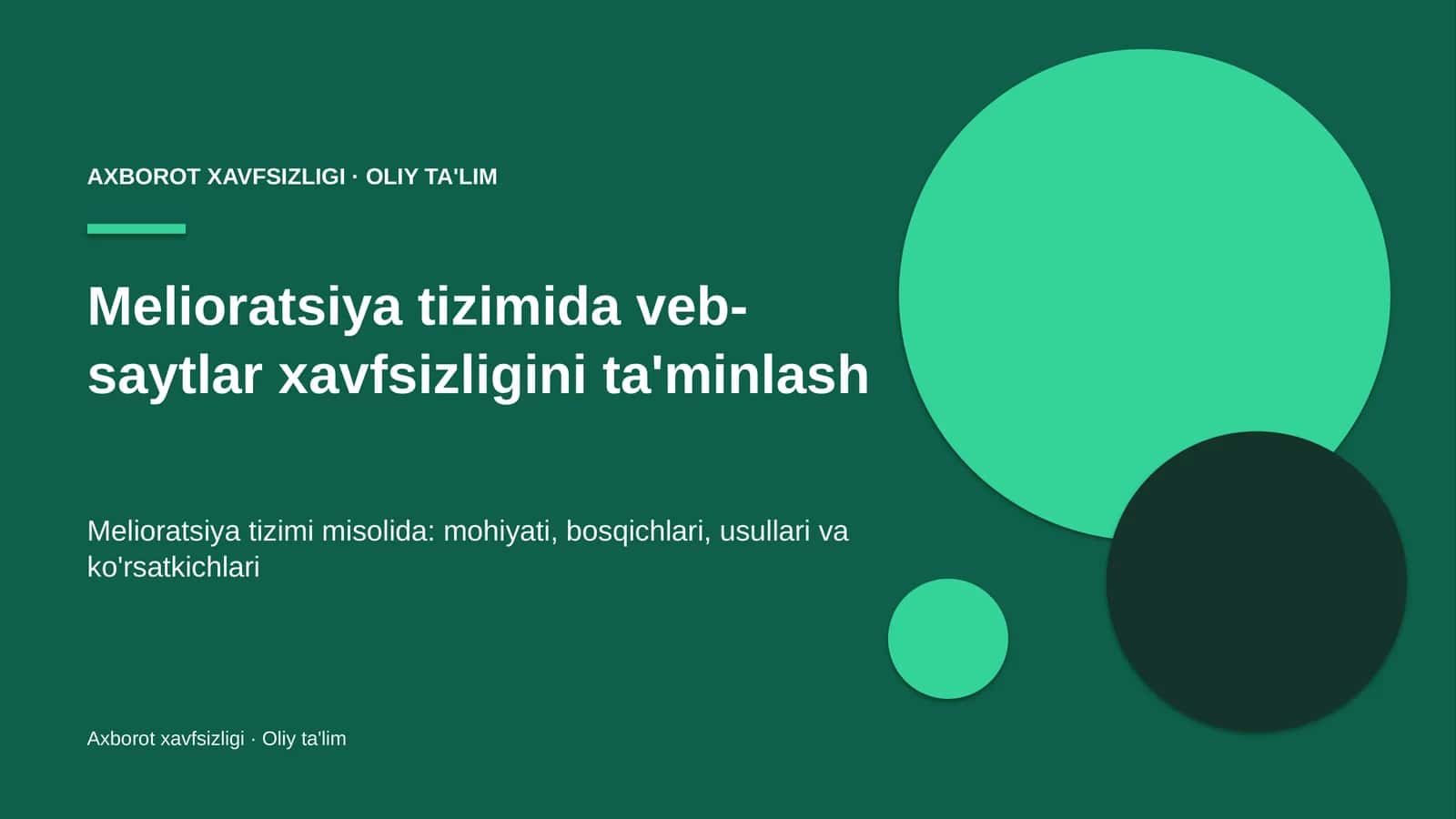 melioratsiya tizimida veb saytlar xavfsizligini ta'minlash 6382