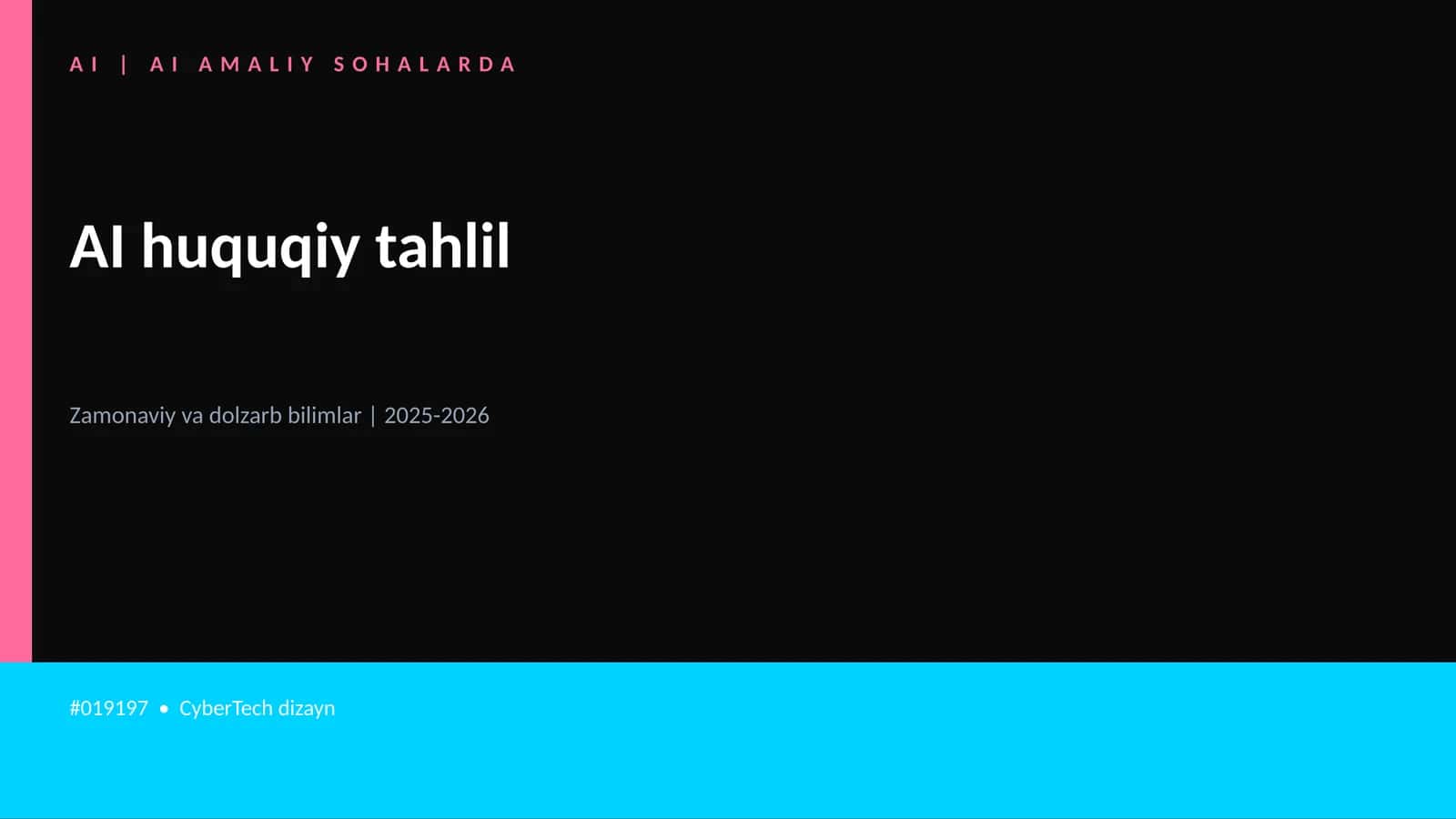 AI huquqiy tahlil
