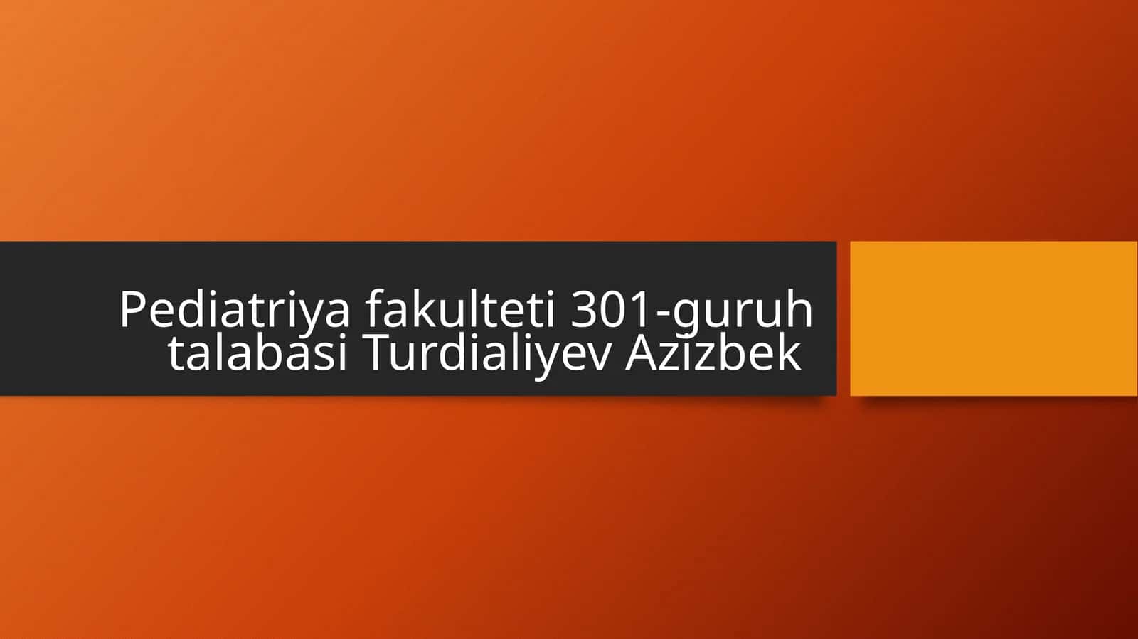 Obliteratsiyalovchi Tomir Kasalliklari