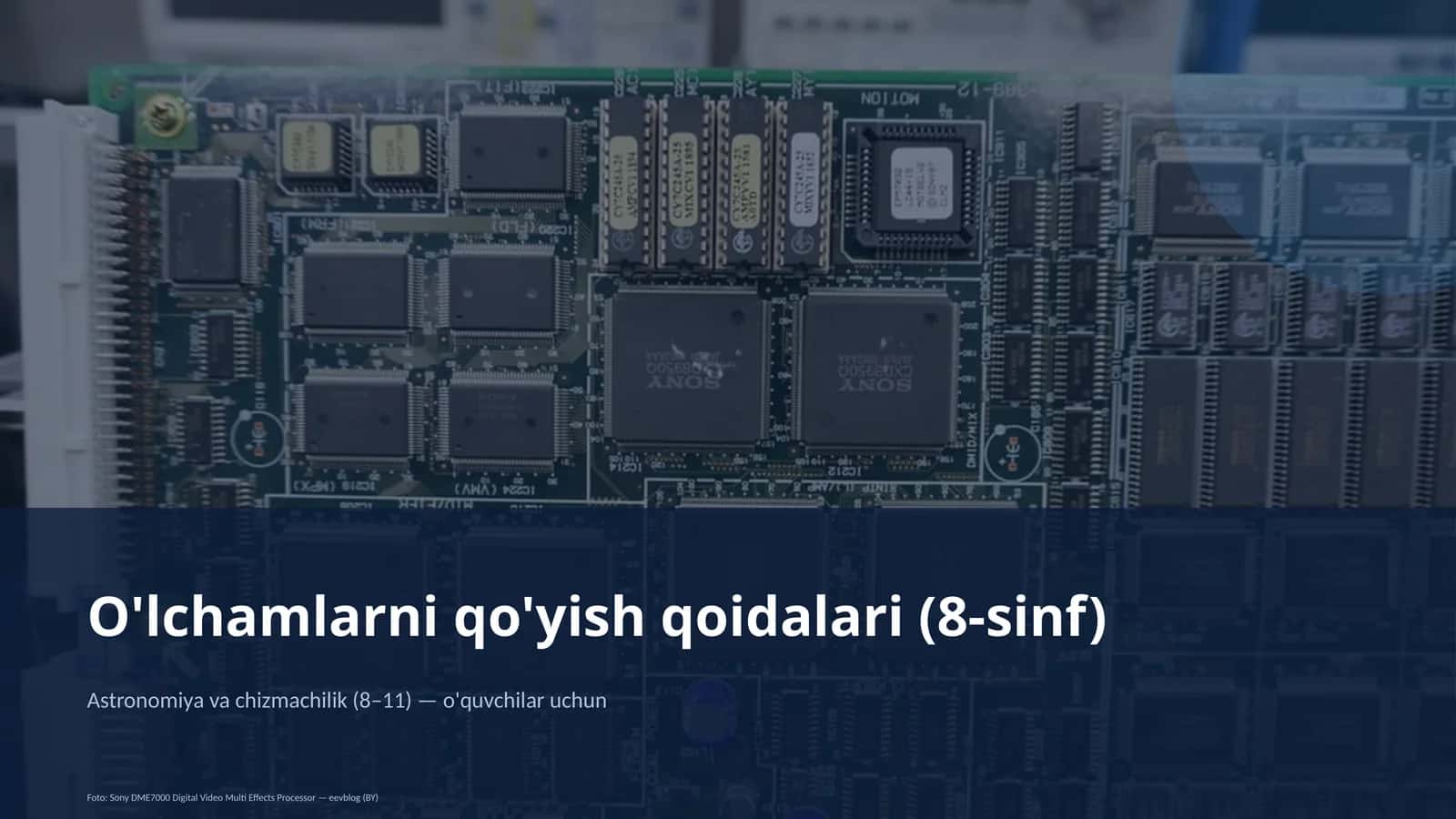 O'lchamlarni qo'yish qoidalari (8-sinf)