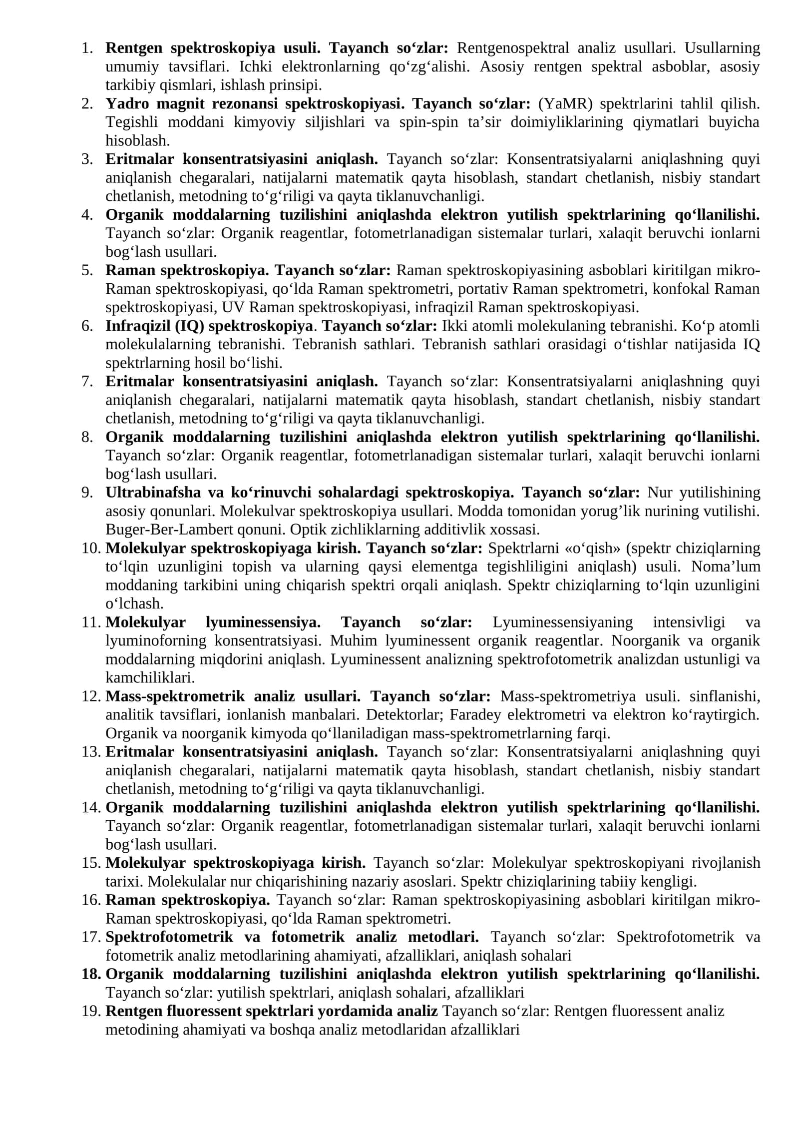 Rentgen spektroskopiya usuli