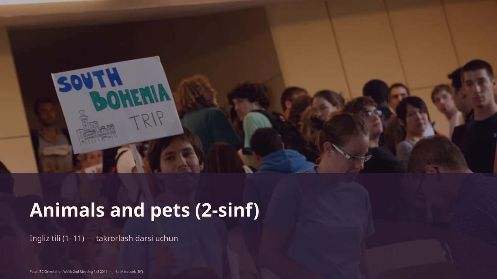 Animals and pets (2-sinf)
