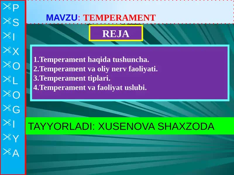 TEMPERAMENT