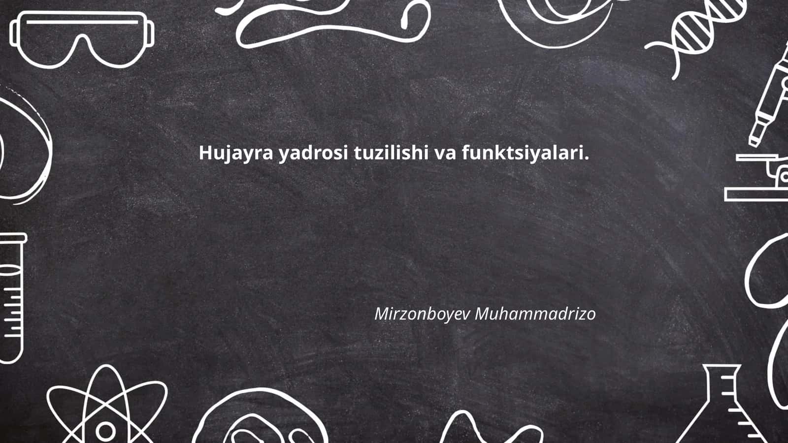 Hujayra yadrosi tuzilishi va funktsiyalari