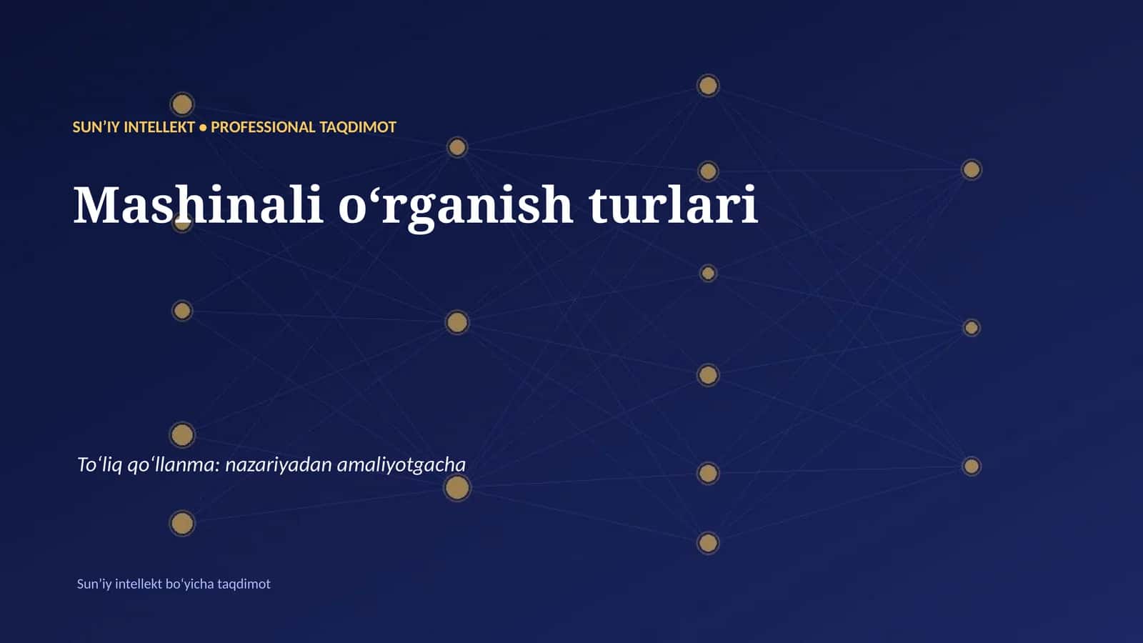 Sunʼiy intellekt boʻyicha taqdimot