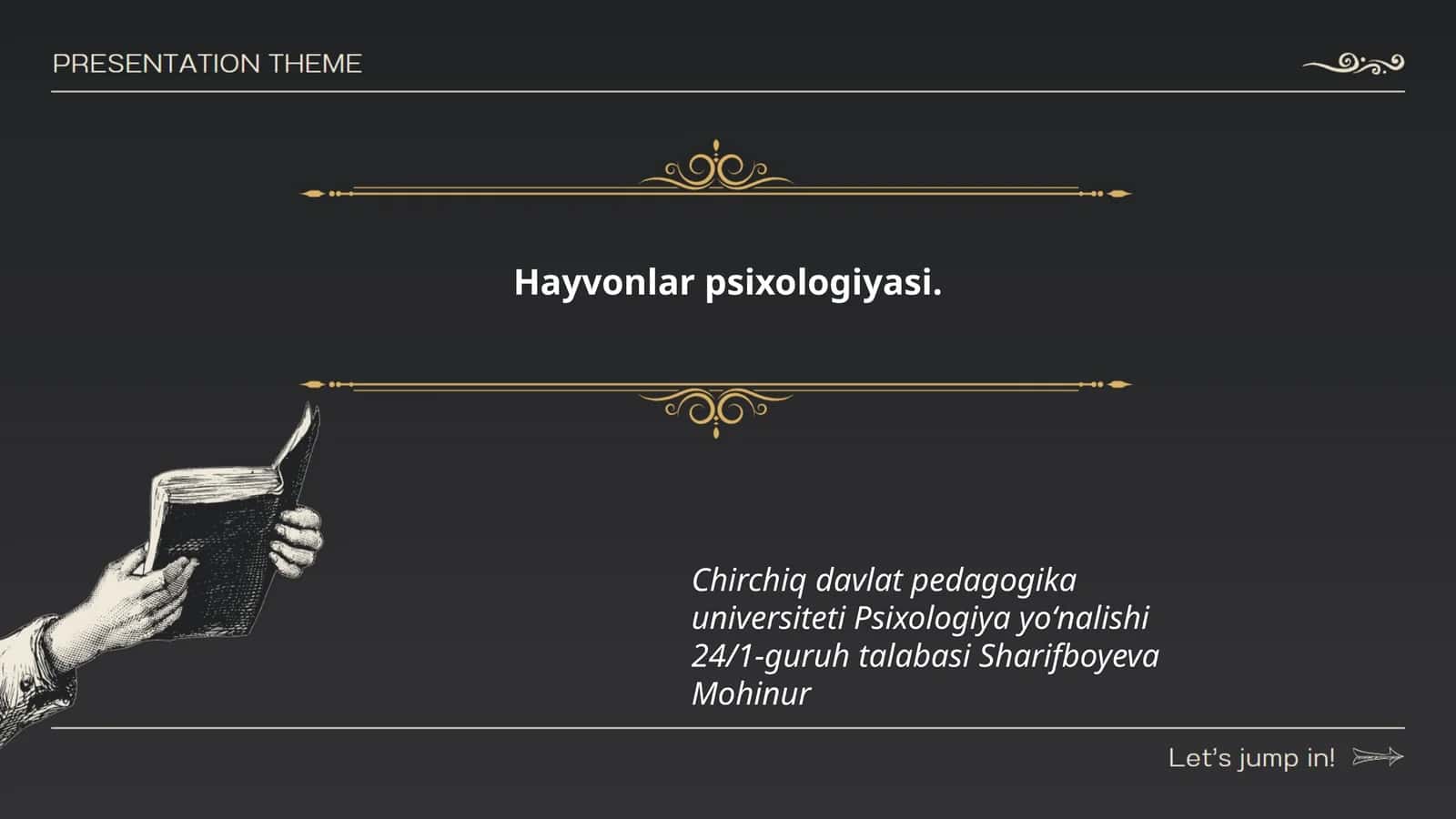 Hayvonlar psixologiyasi
