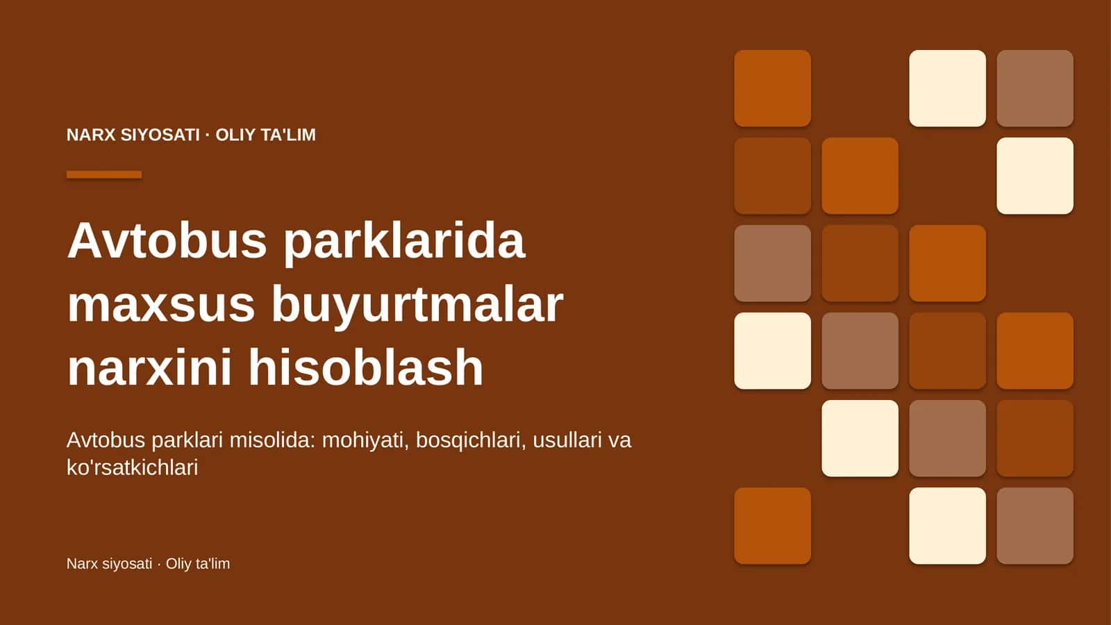 avtobus parklarida maxsus buyurtmalar narxini hisoblash 4584