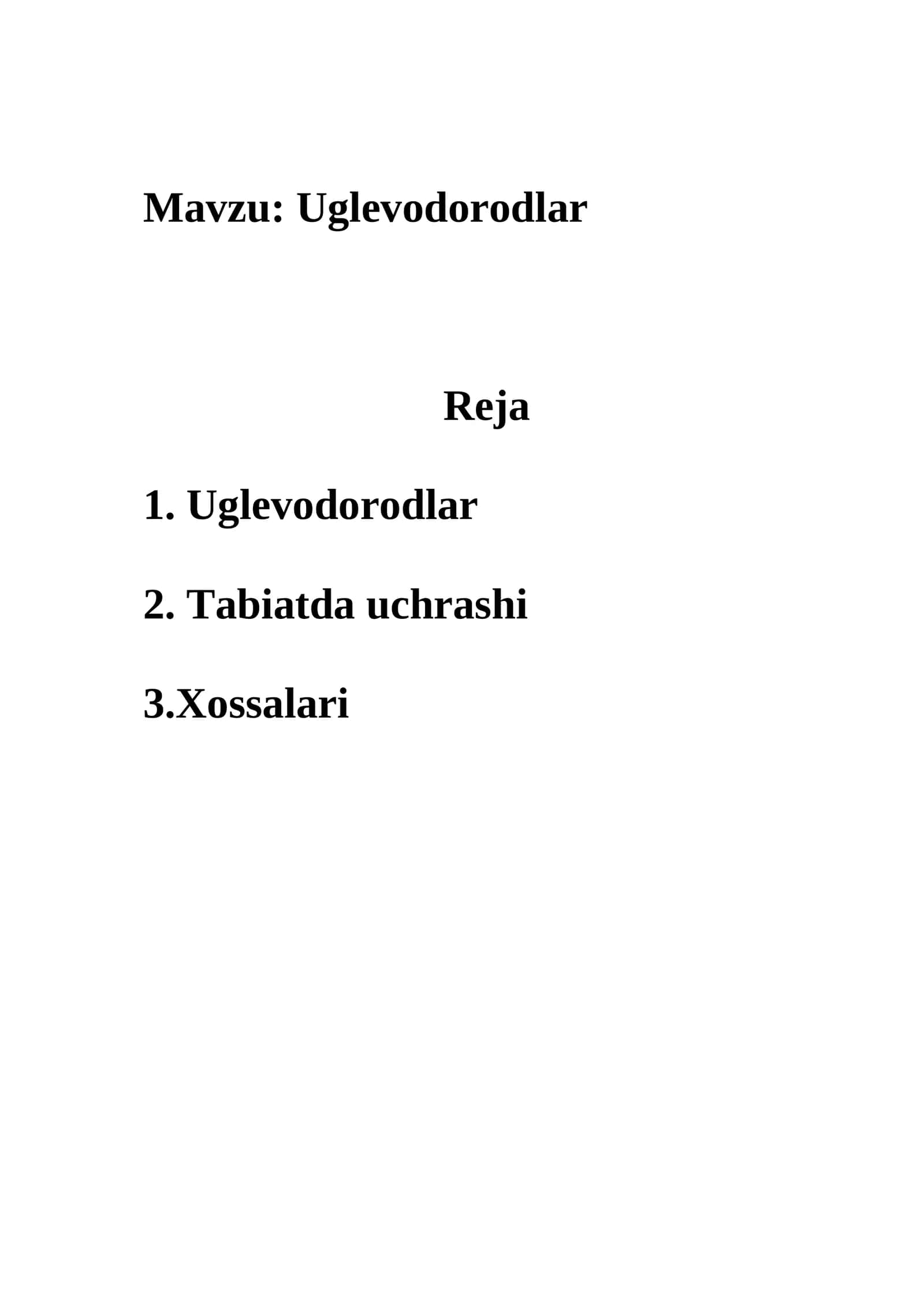Uglevodorodlar