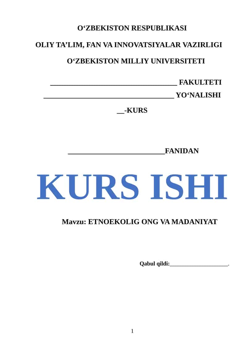 ETNOEKOLIG ONG VA MADANIYAT