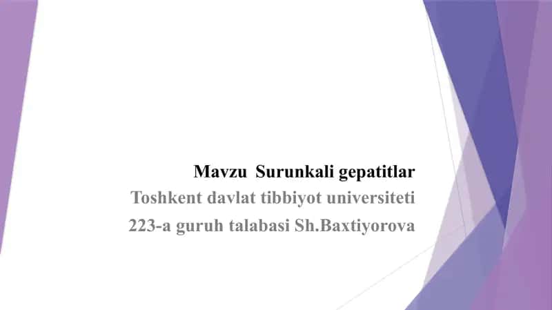 Surunkali gepatit