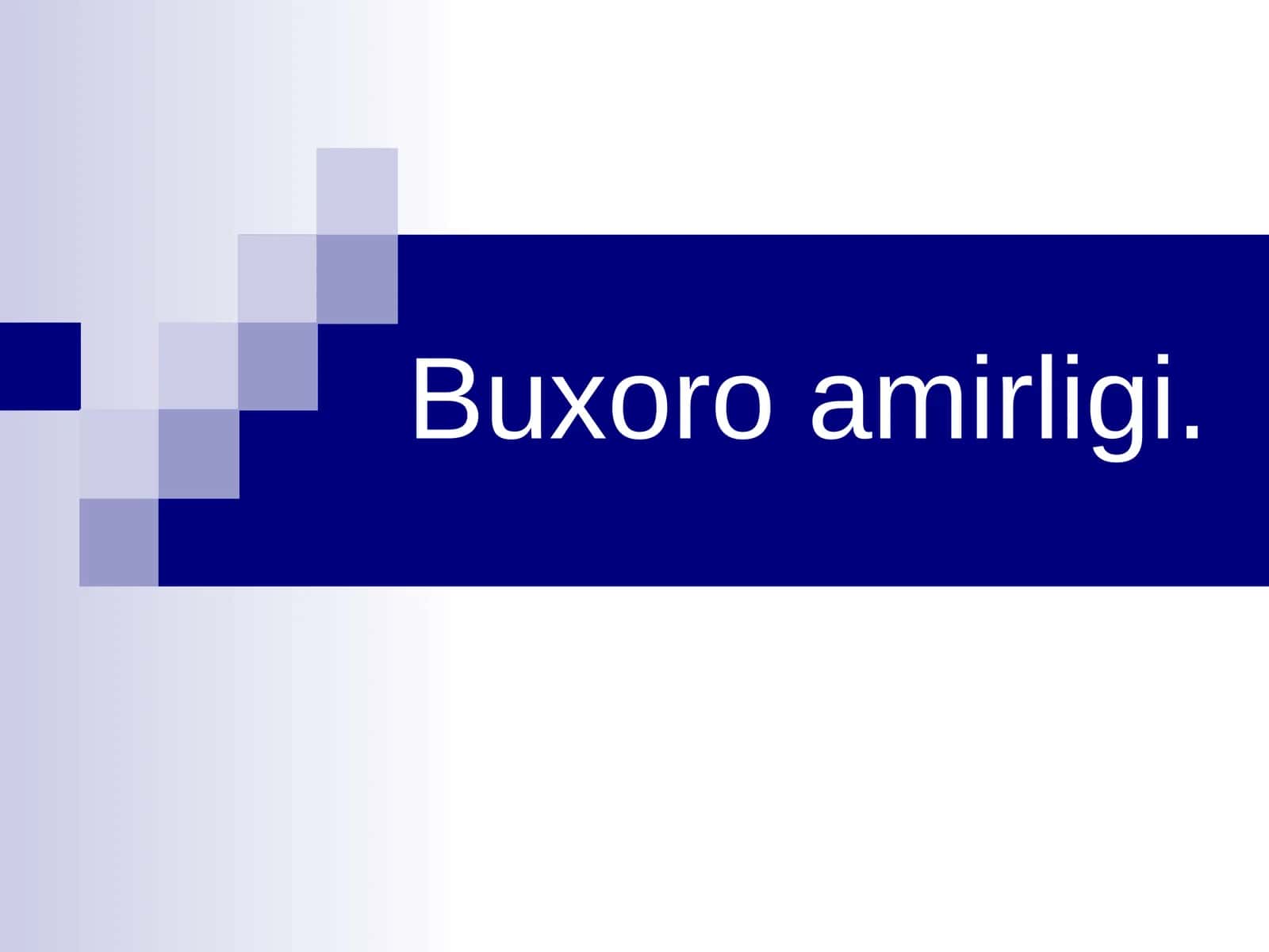 Buxoro amirligi