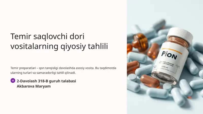 Temir tanqisligi anemiyasi: muammo dolzarbligi