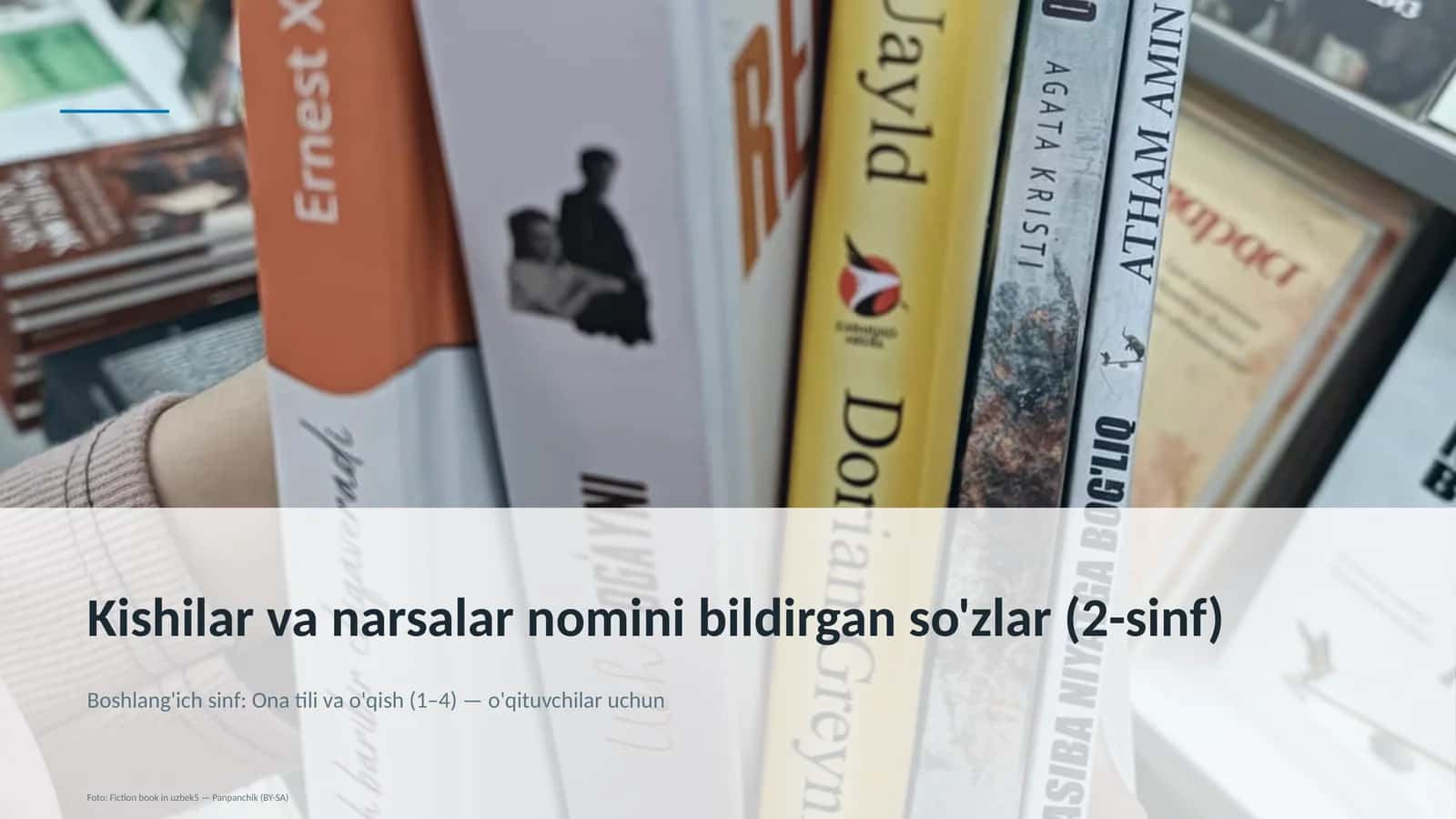 Kishilar va narsalar nomini bildirgan so'zlar (2-sinf)