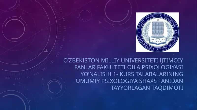 Viktor Franklning Shaxs Nazariyasi
