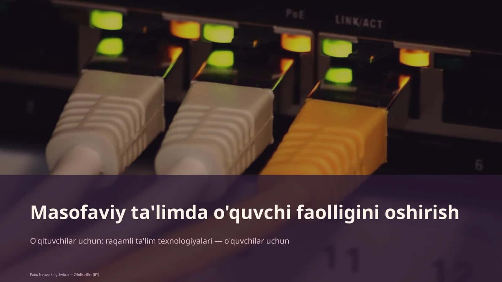 Masofaviy ta'limda o'quvchi faolligini oshirish