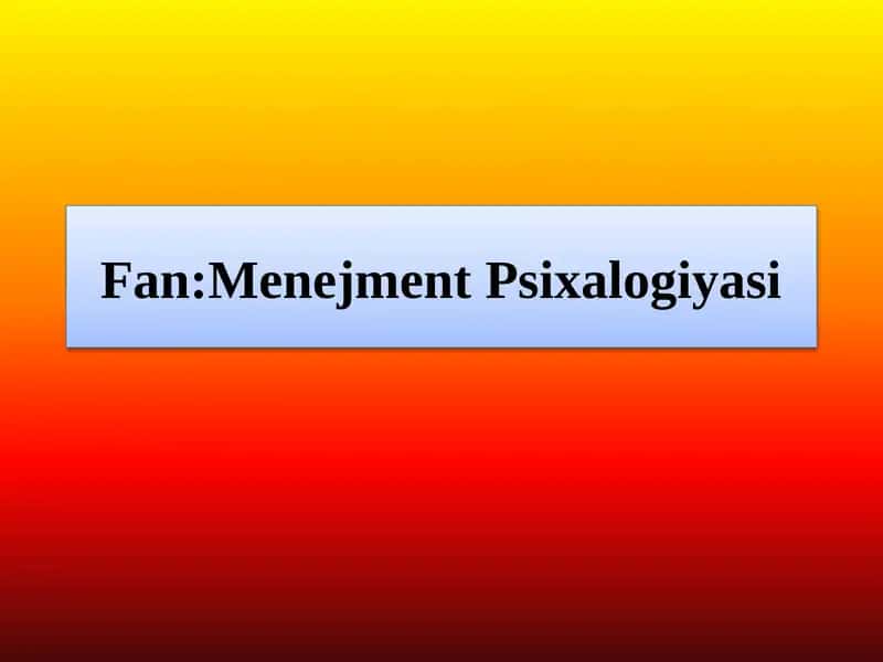 Shaxsning individual  psixologik  ijtimoiy psixologik  sifati