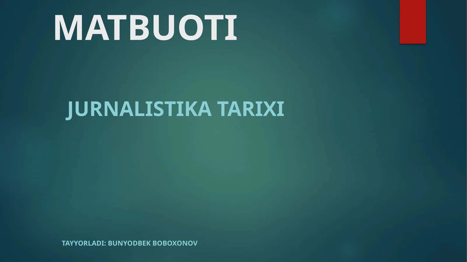 AMERIKA MATBUOTI