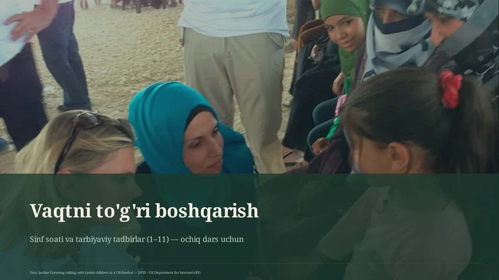 Vaqtni to'g'ri boshqarish