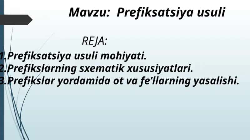 Prefiksatsiyausuli
