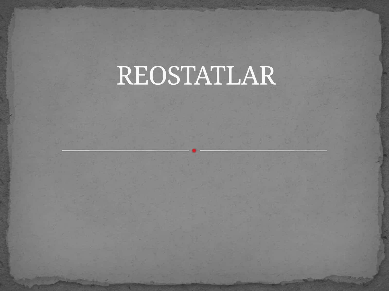 Fizika - Simli reostat va uning tuzilishi (8-sinf)