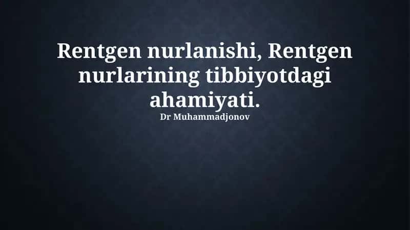 Rentgen nurlanishi, Rentgen nurlarining tibbiyotdagi ahamiyati