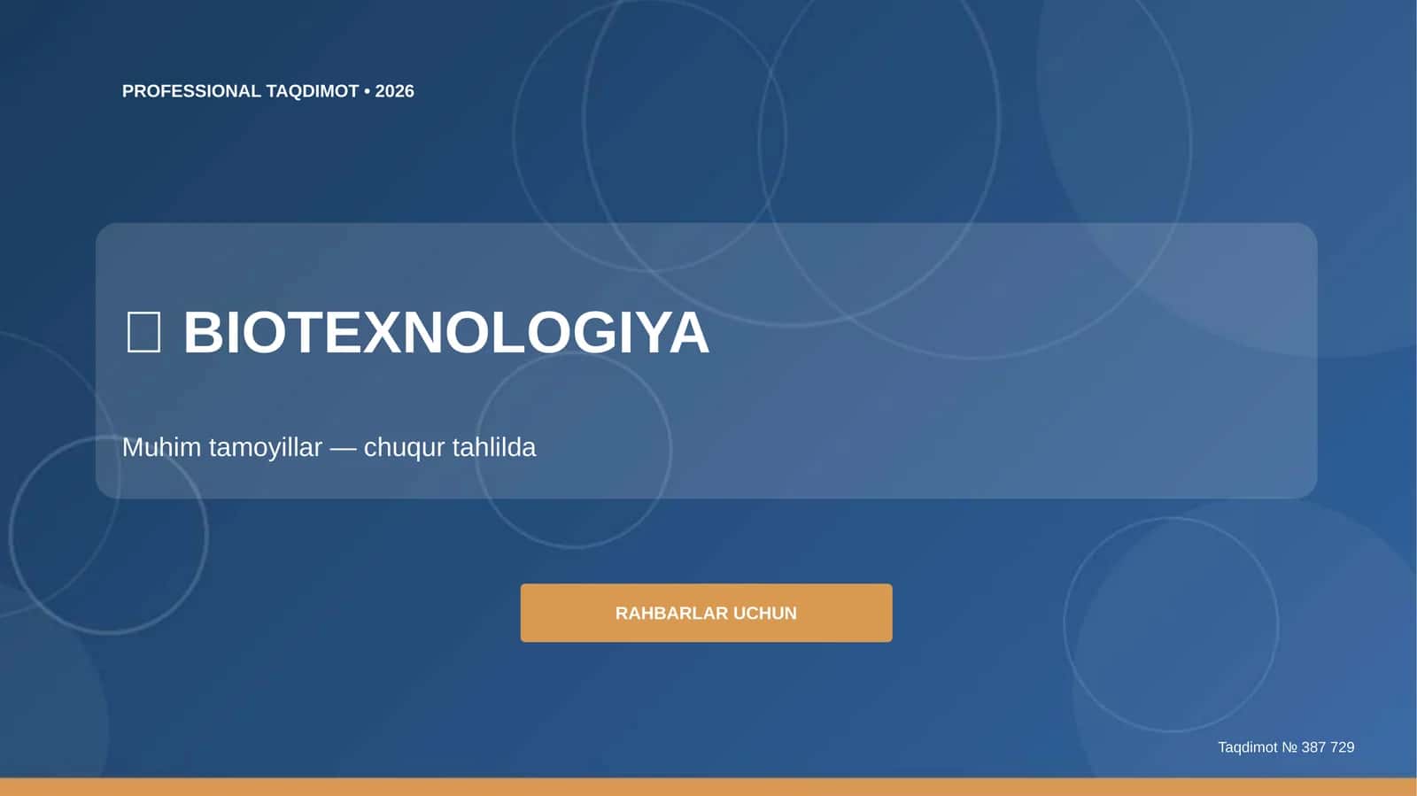 Biotexnologiya: Muhim Tamoyillar (Rahbarlar Uchun)