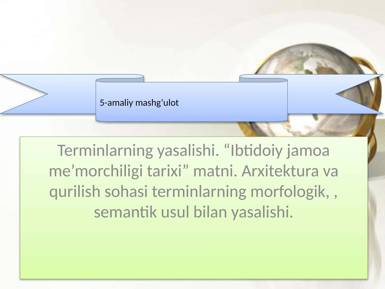 So'z yasalishi