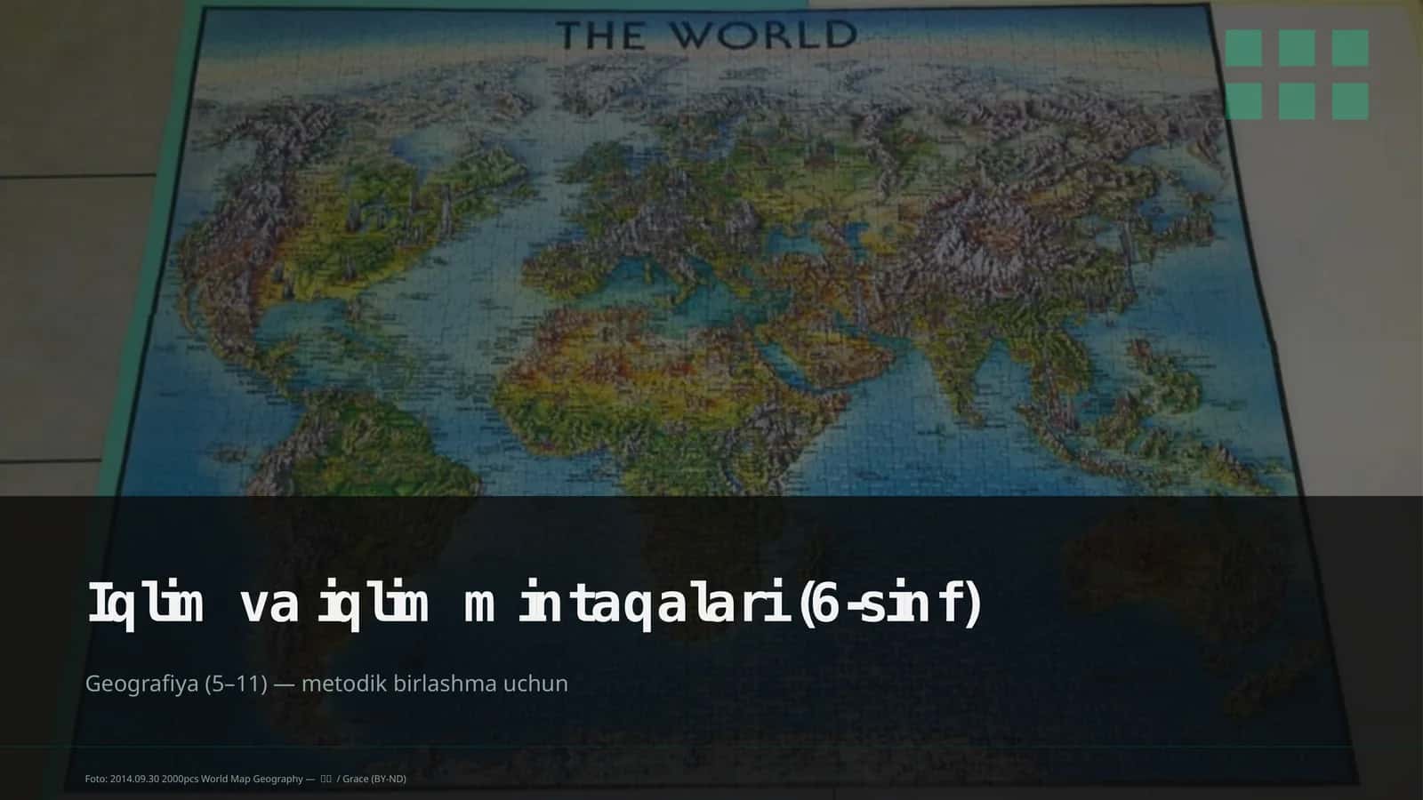 Iqlim va iqlim mintaqalari (6-sinf)