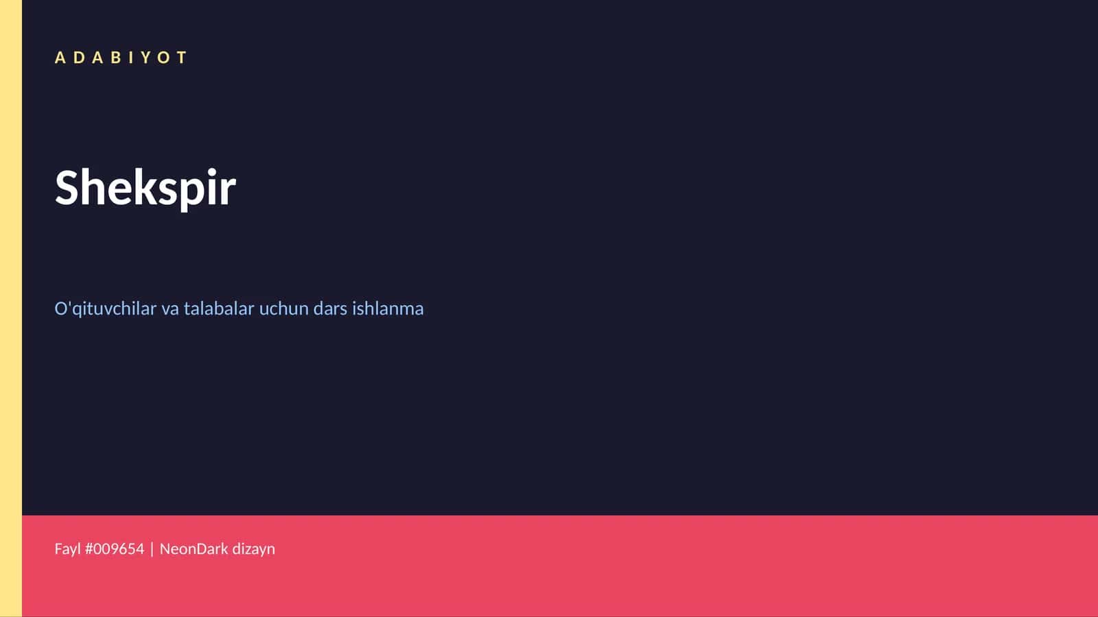 ADABIYOT