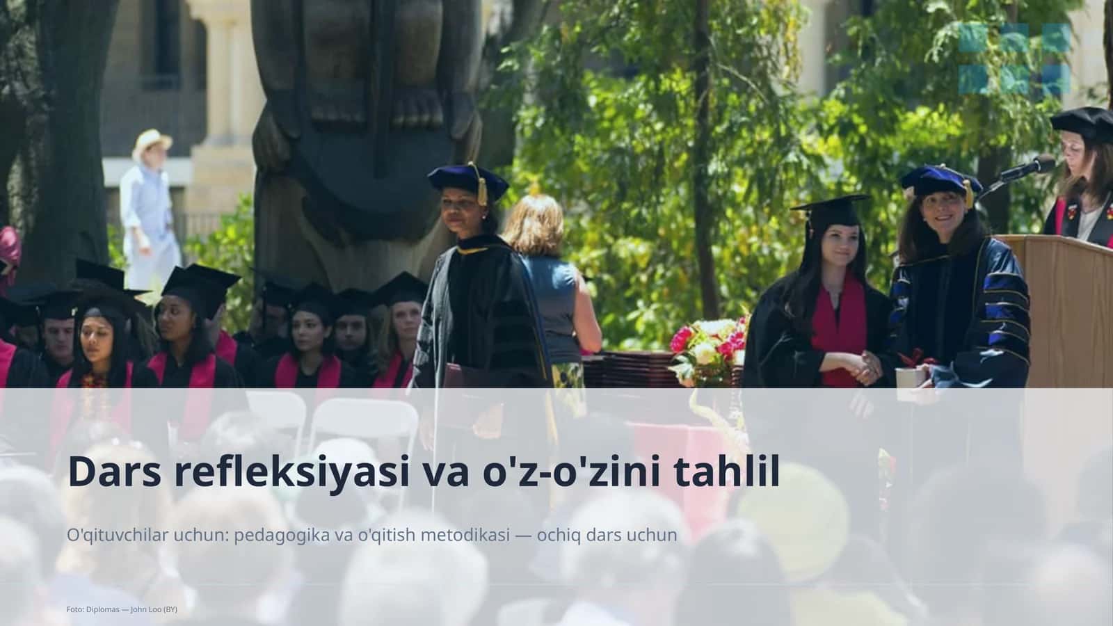 Dars refleksiyasi va o'z-o'zini tahlil