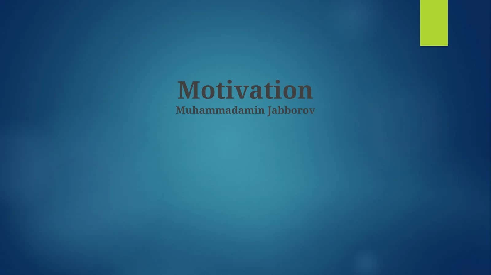 Motivatsiya