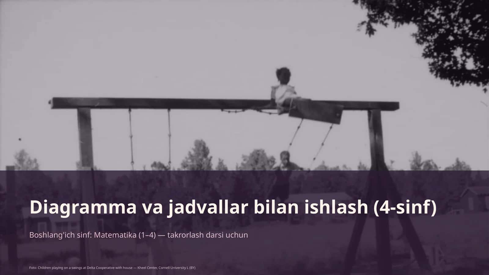 Diagramma va jadvallar bilan ishlash (4-sinf)