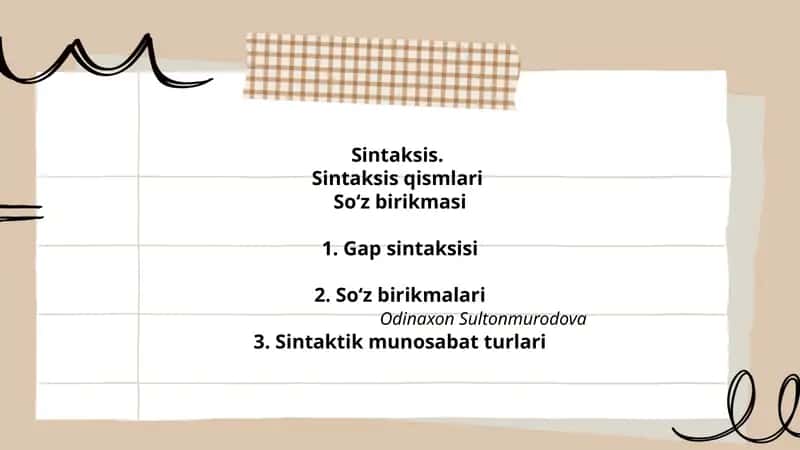 Sintaksis