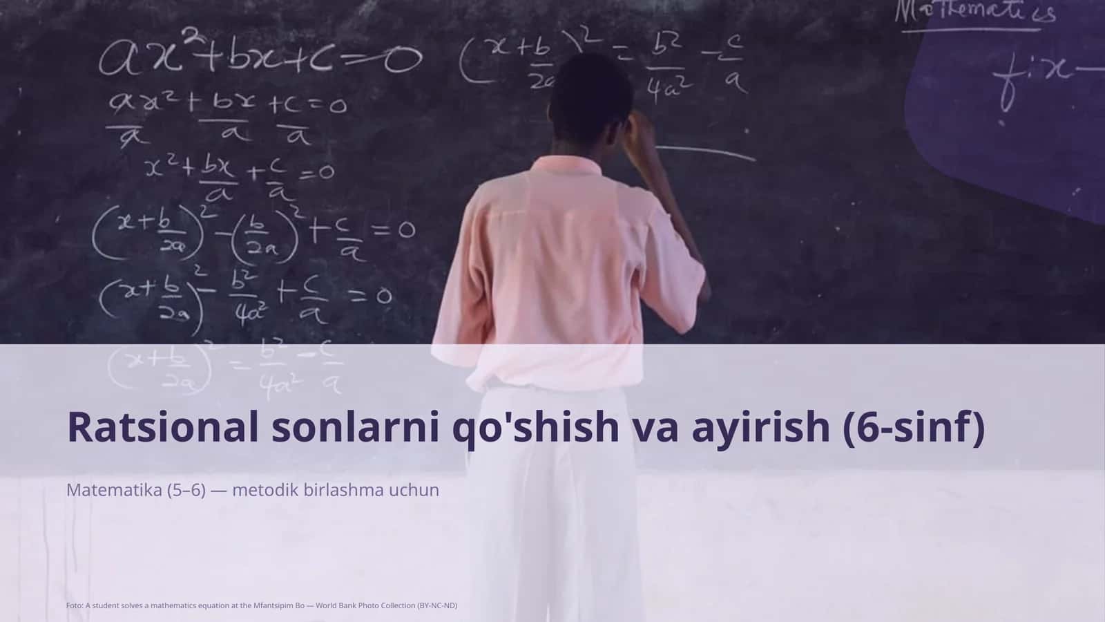 Ratsional sonlarni qo'shish va ayirish (6-sinf)