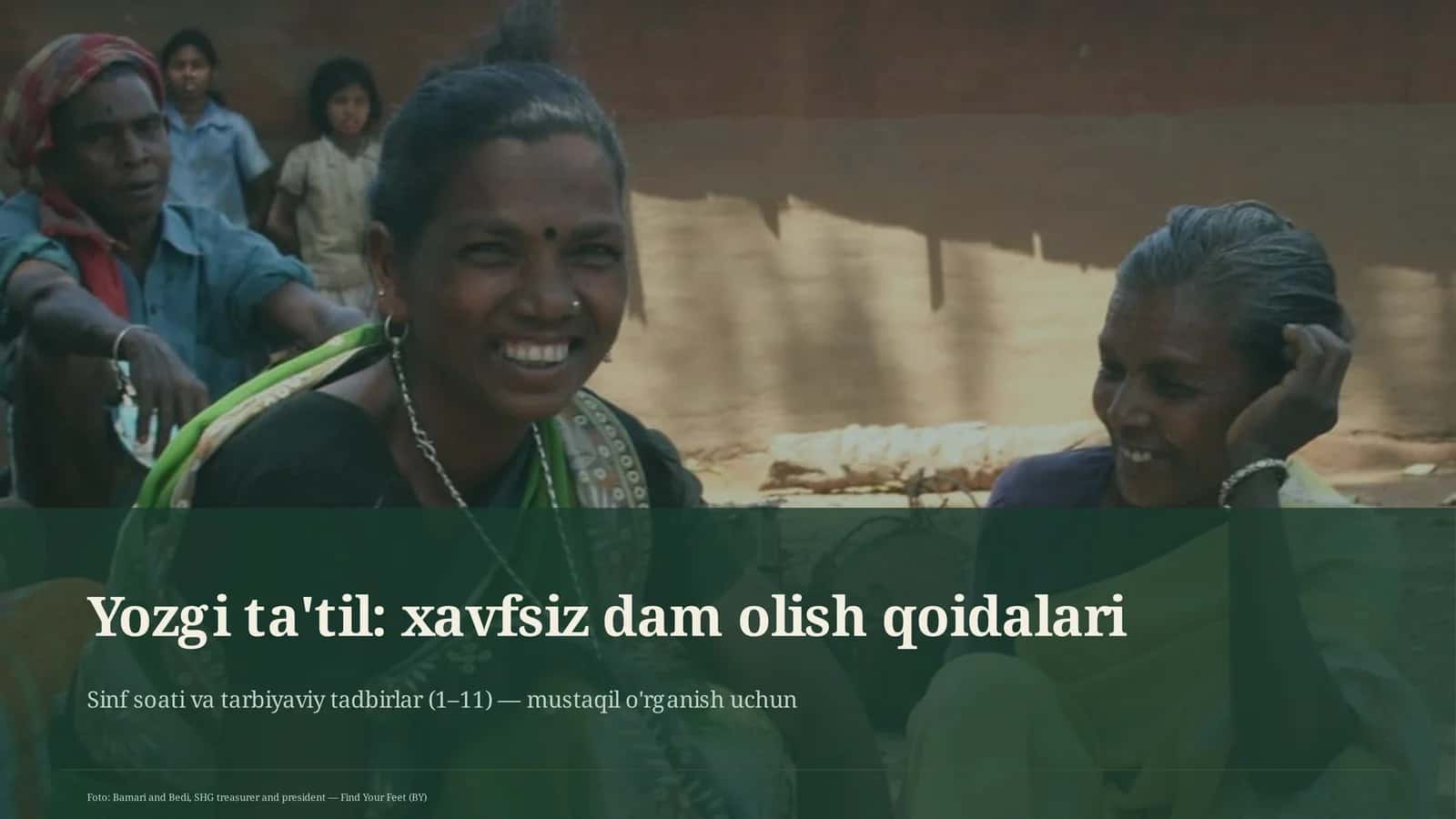 Yozgi ta'til: xavfsiz dam olish qoidalari