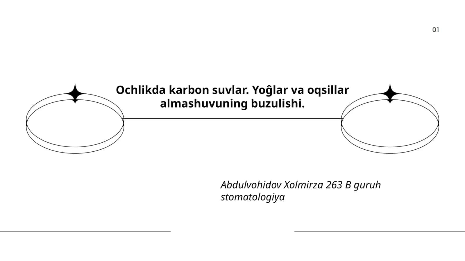Ochlikda karbon suvlar metabolizmi