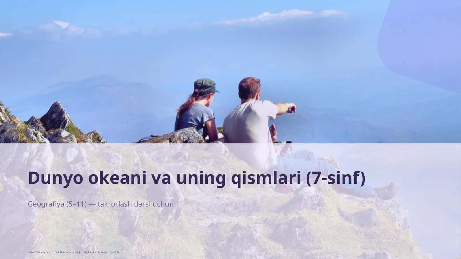Dunyo okeani va uning qismlari (7-sinf)