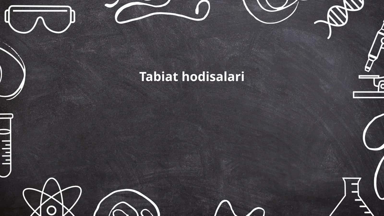Tabiat hodisalari