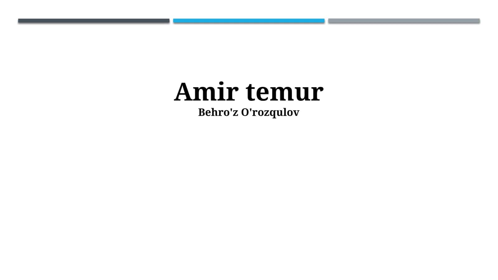 Amir Temur