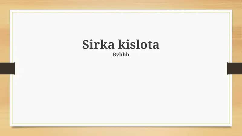 Sirka kislotasi