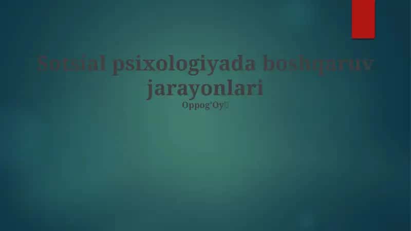 Rahbarlik va Motivatsiya