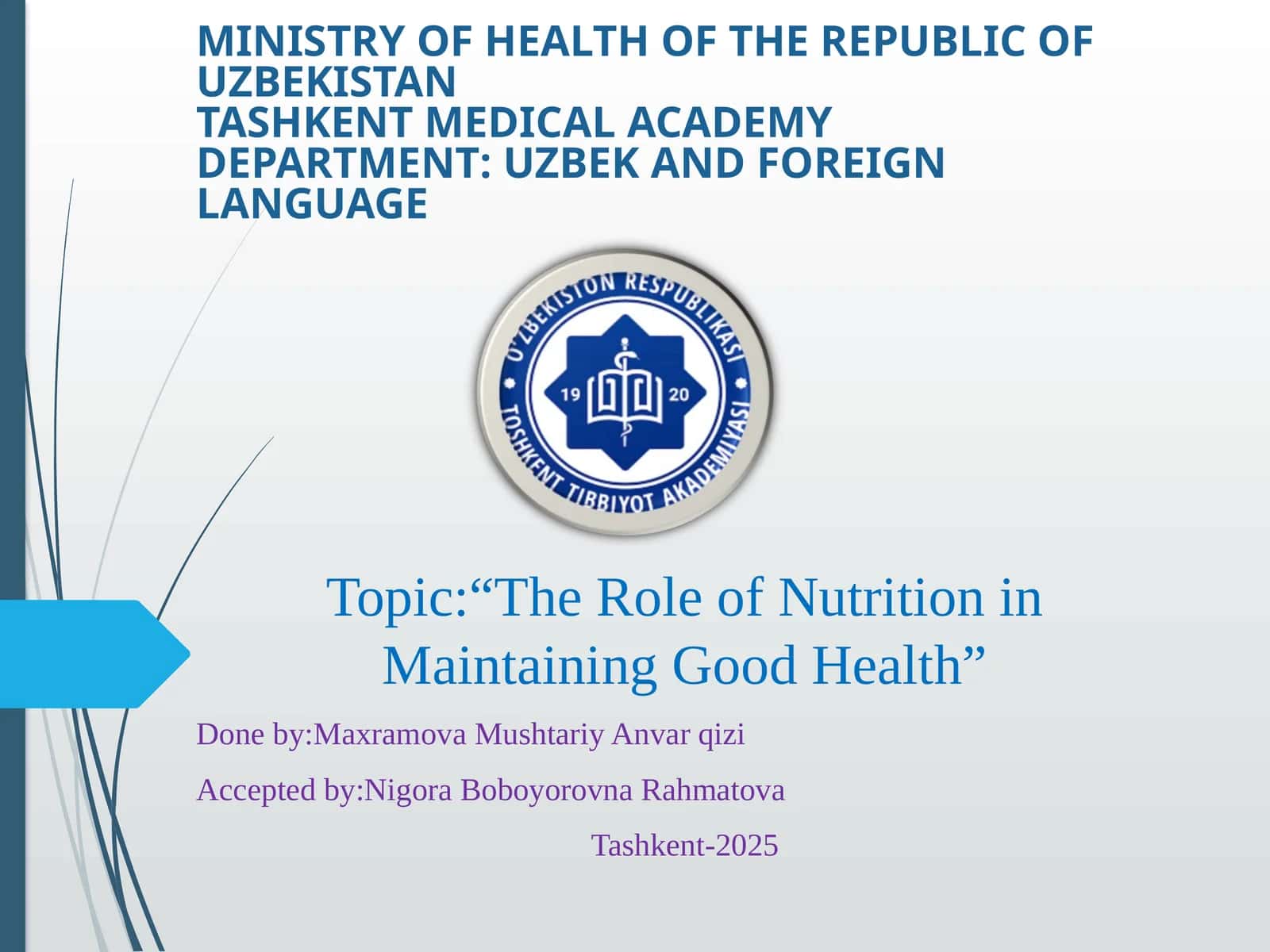 TheRole of Nutrition in Maintaining Good Health