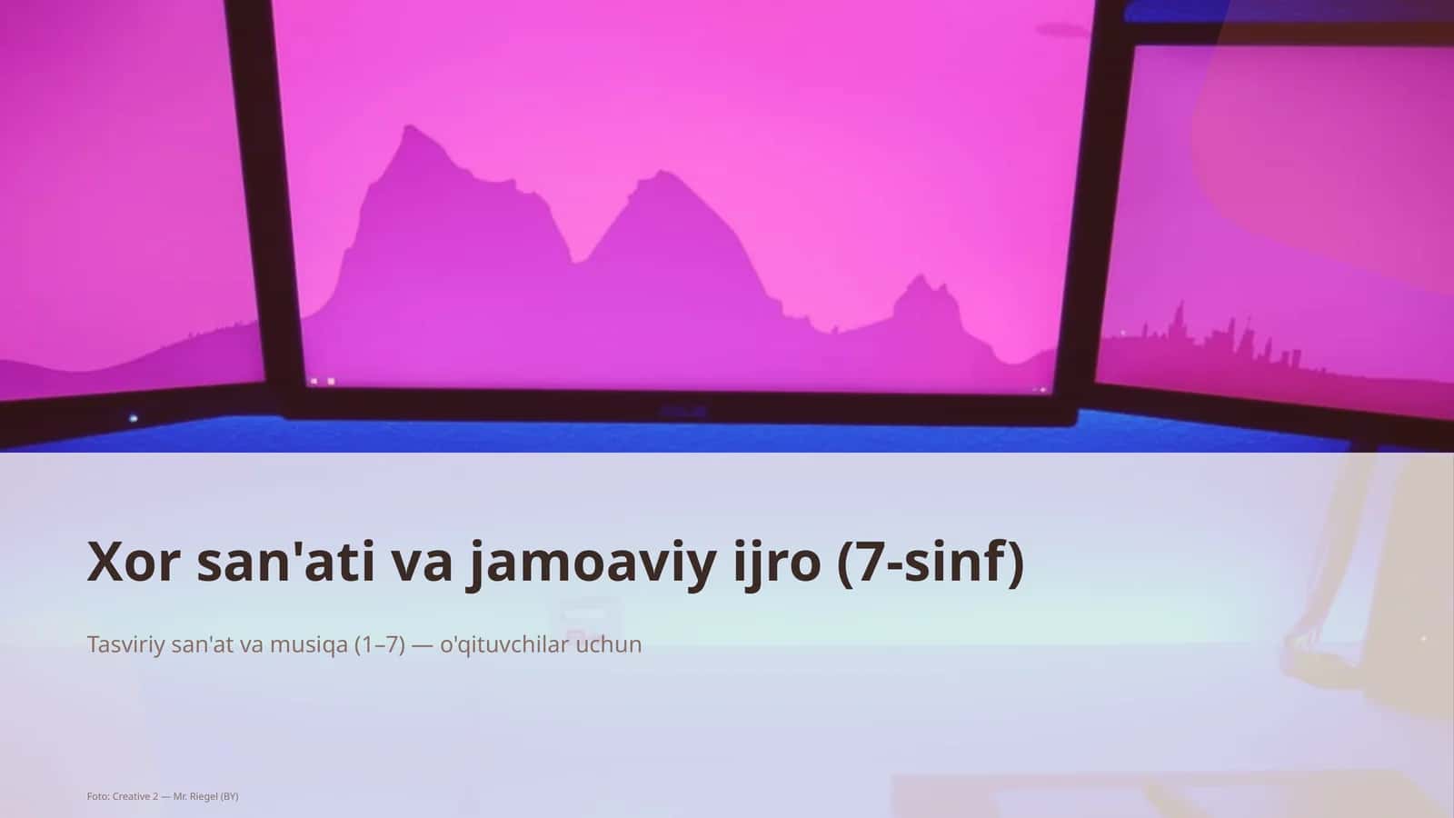 Xor san'ati va jamoaviy ijro (7-sinf)