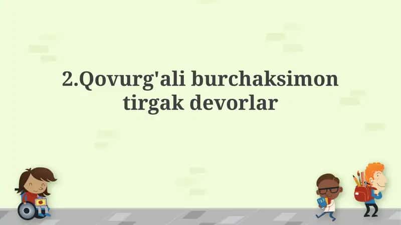 Qovurg'ali Burchak Tayanch Devorlarining Qurilishi